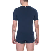Bikkembergs Blue Cotton Men's T-Shirt Twin Pack